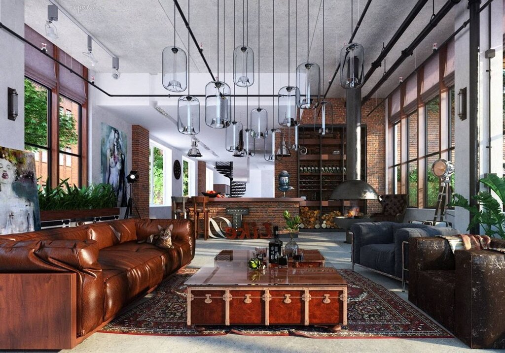 Industrial style in interior design