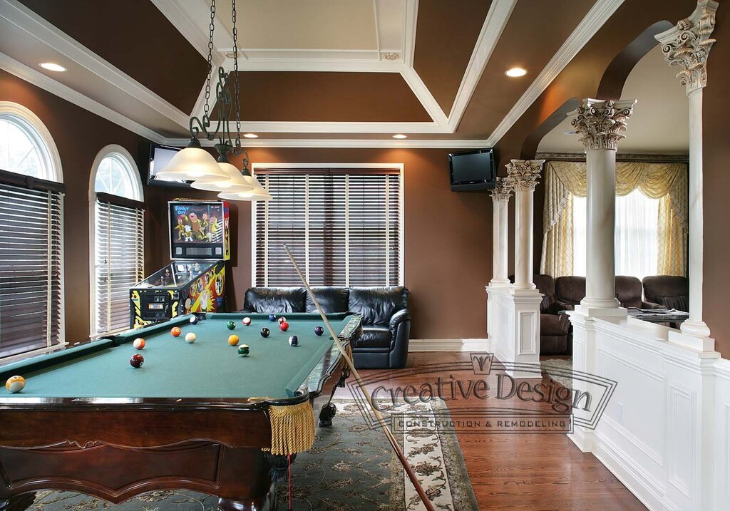 Billiard room interior