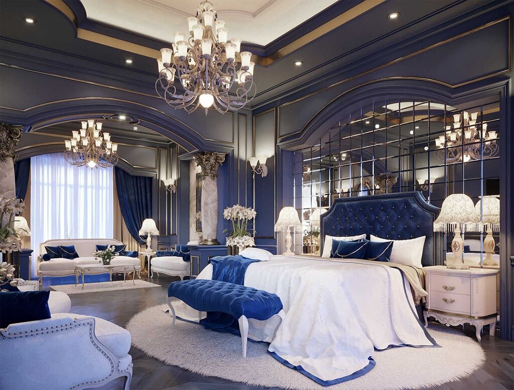 The interior of wealthy homes