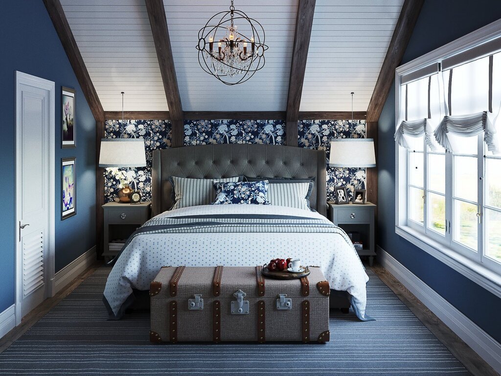 Cottage bedroom interior