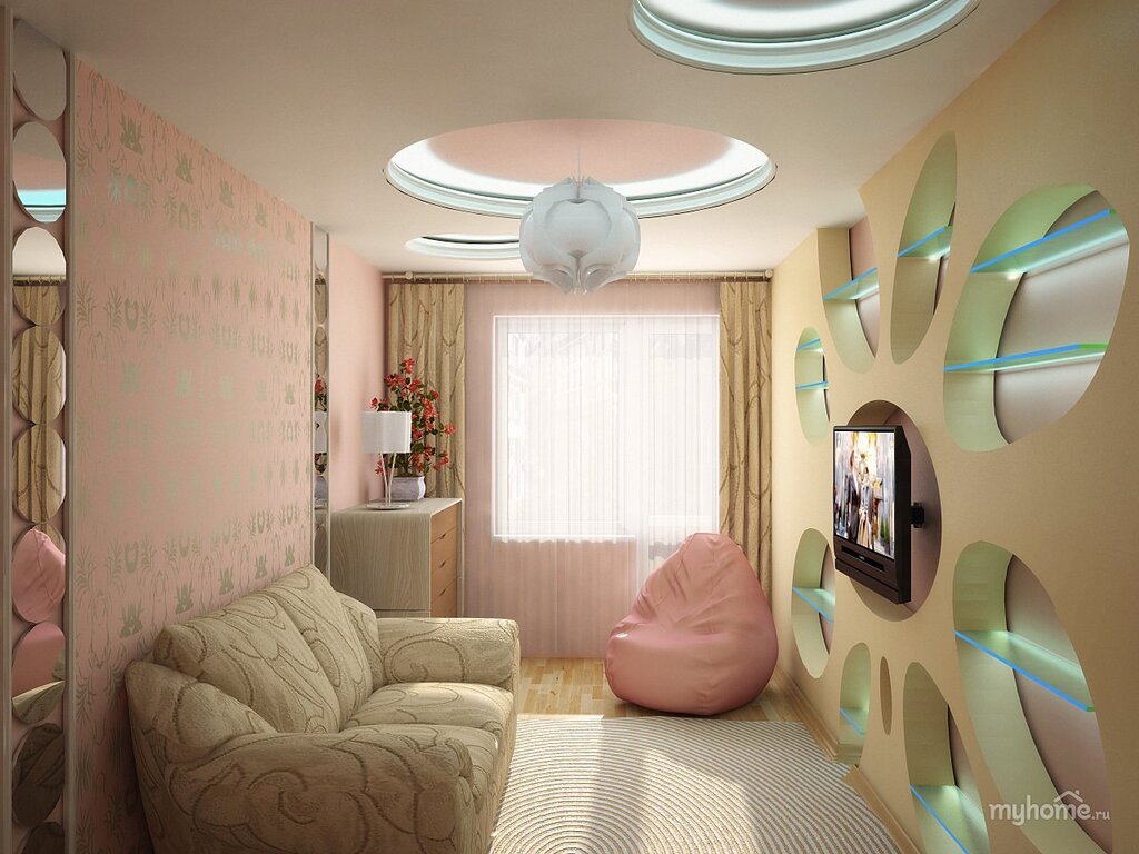 The interior of a children's room in a Khrushchyovka