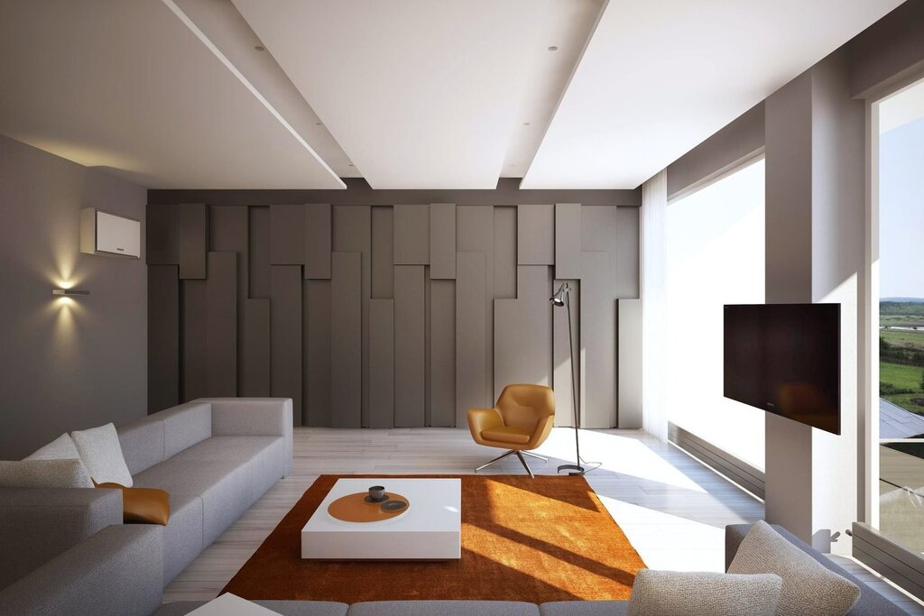 Minimalist living room interior