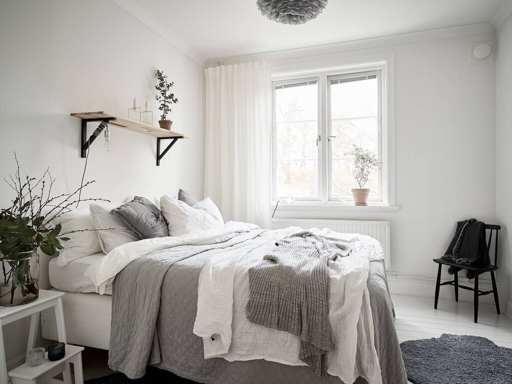 Interior of the room in Scandinavian style