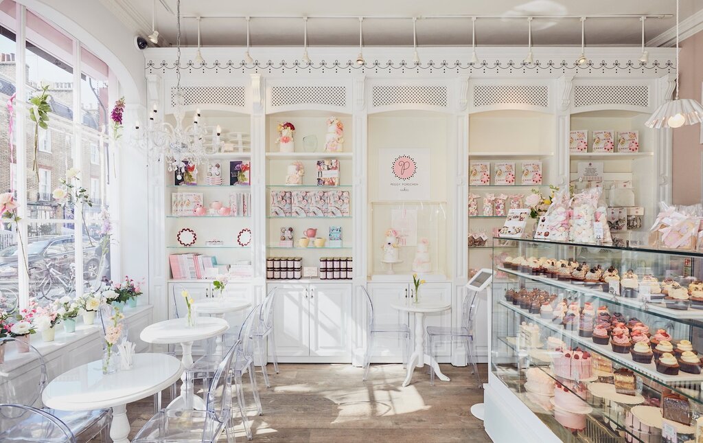 The interior of the confectionery shop