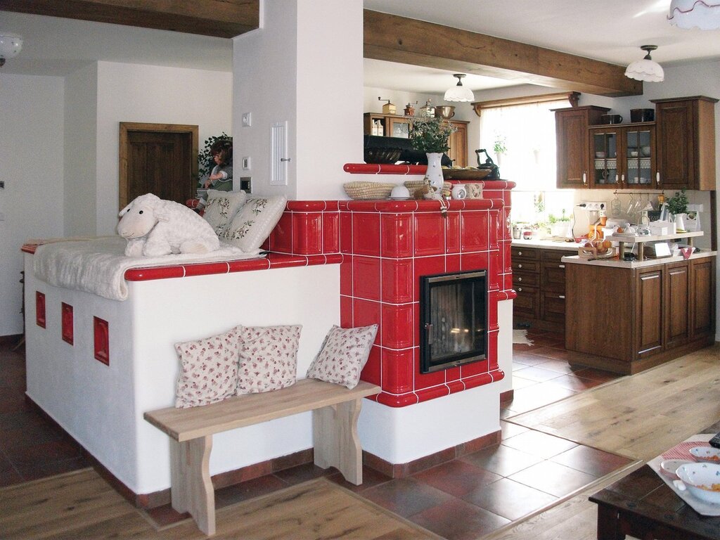 Kitchen interior with a stove