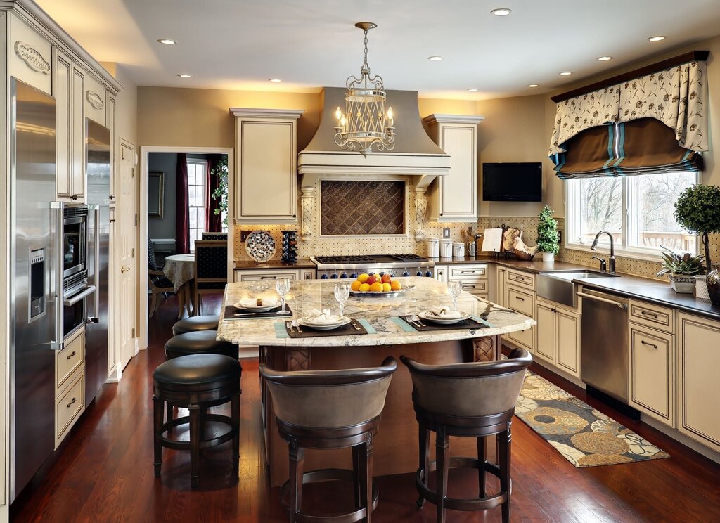 The interior of the dining kitchen