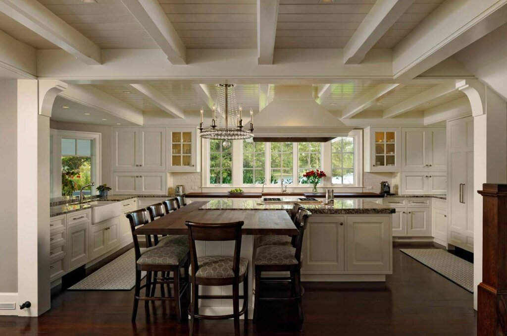 The interior of the kitchen in a private house