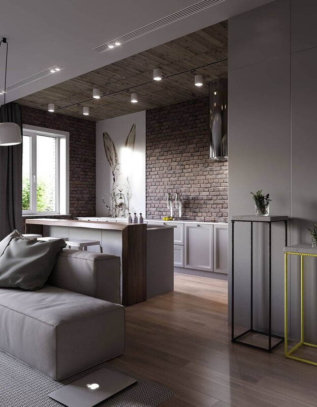 Studio apartment interior