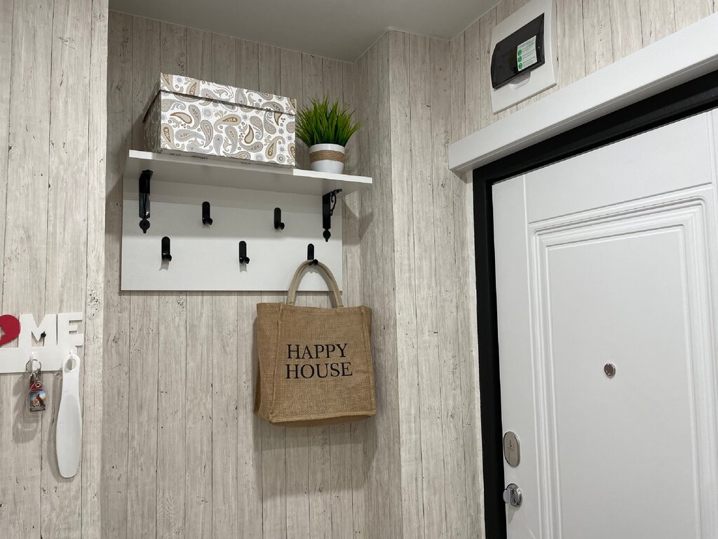 The interior of a small hallway in a Khrushchev-era apartment