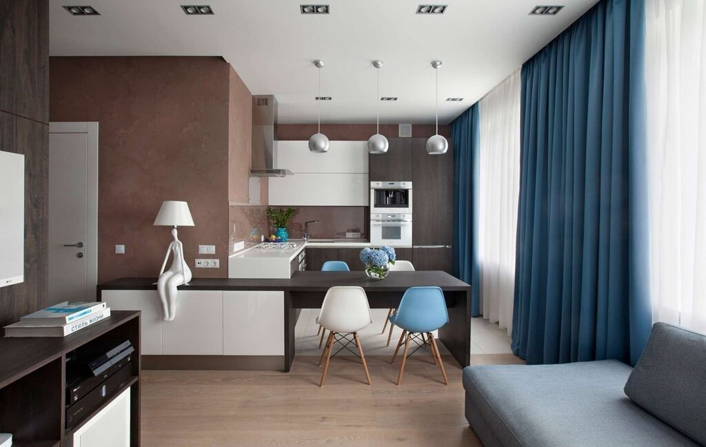 The interior of a small apartment