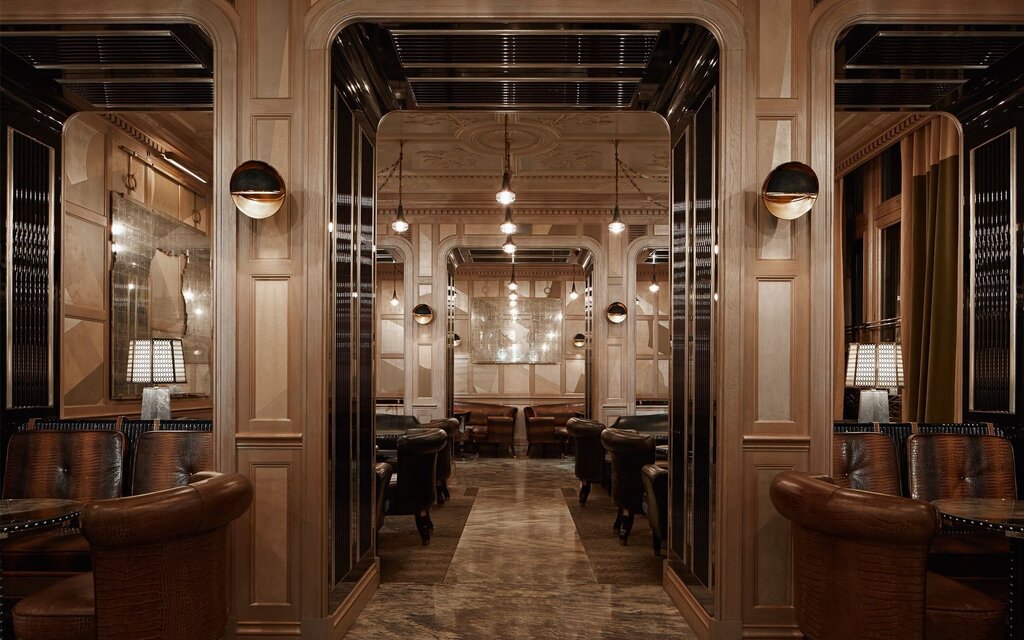 The interior of the restaurant in a classic style 22 фото