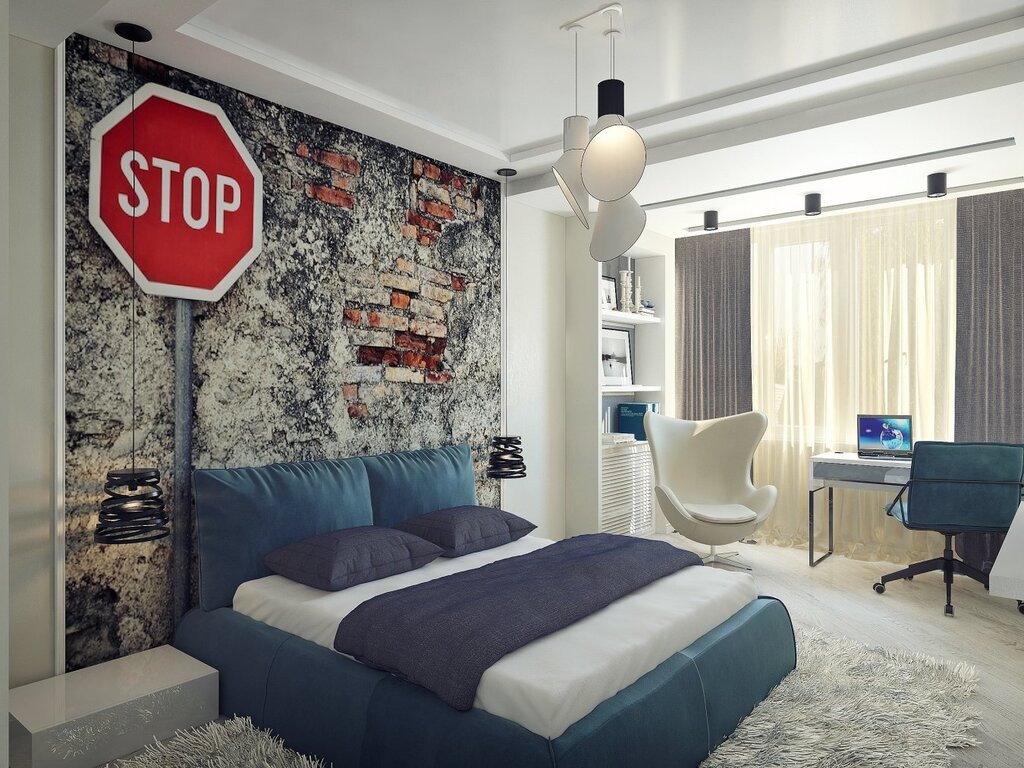 Teenager's bedroom interior