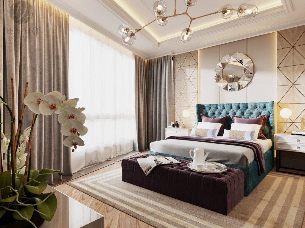 Bedroom interior in a modern style