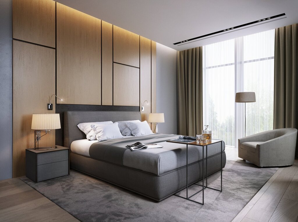 Modern style bedroom interior