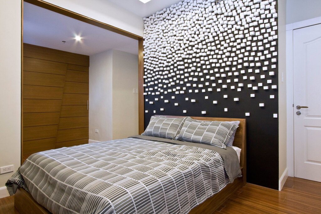 Interior walls in the bedroom