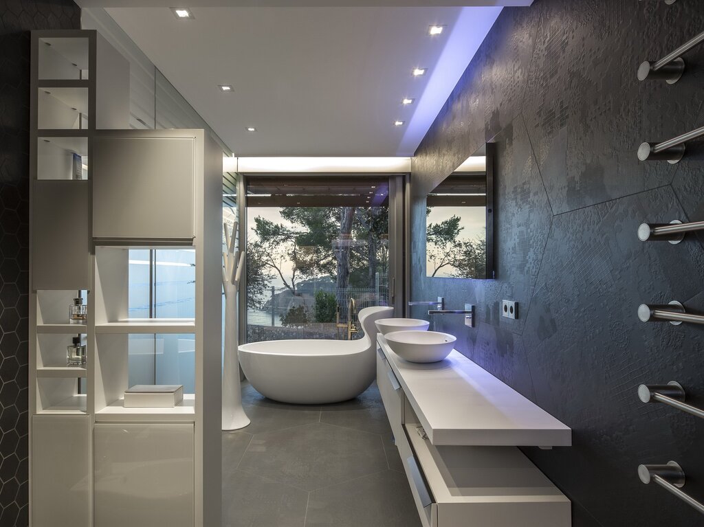 The interior of the bathroom in a private house