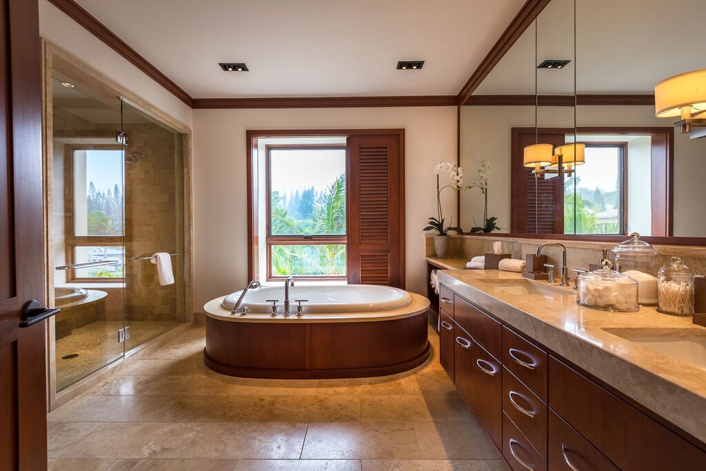 Bathroom interior in the house