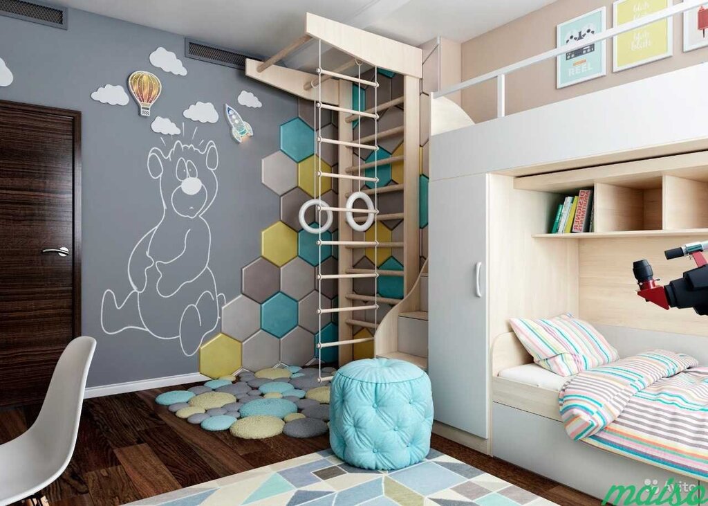 Interiors of a children's room for boys