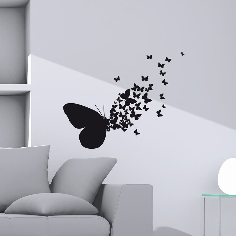 Interior butterfly stickers