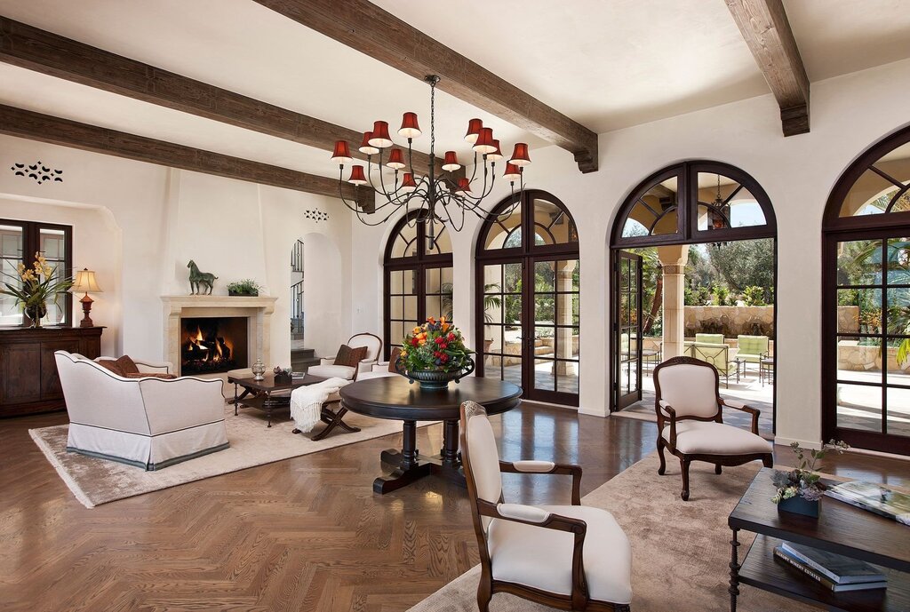 Spanish style in the interior of a country house