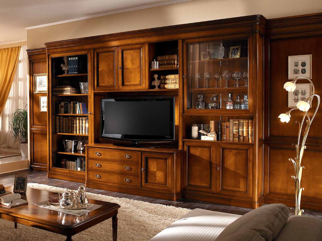 Italian wall unit for the living room