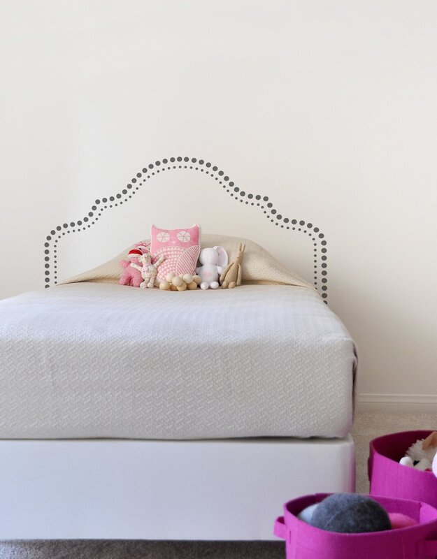 Headboard of a child's bed