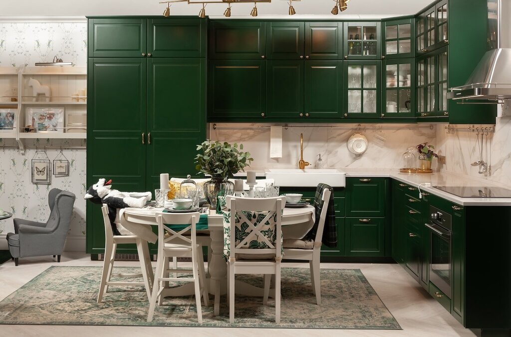 Emerald IKEA kitchen