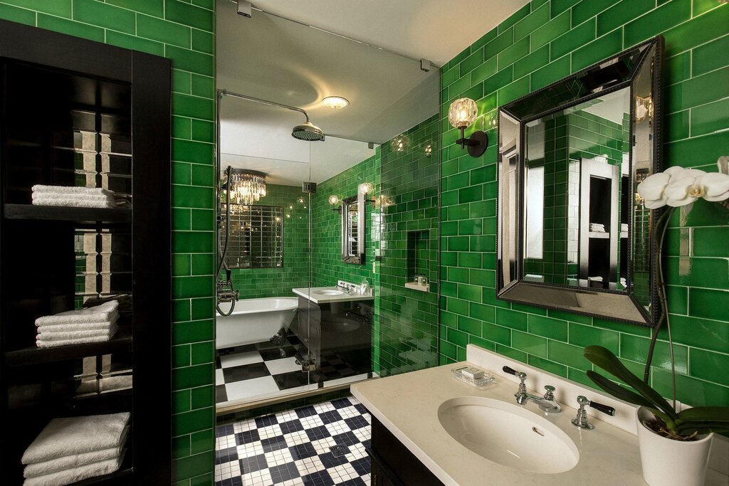 Emerald bathroom