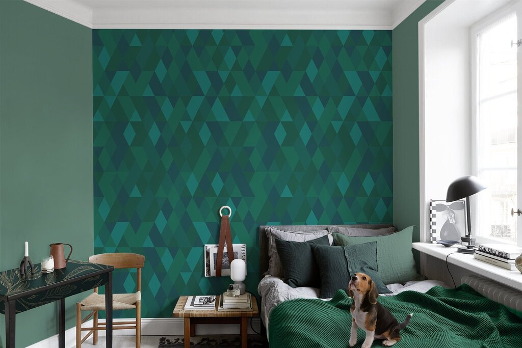 Emerald wallpaper for walls