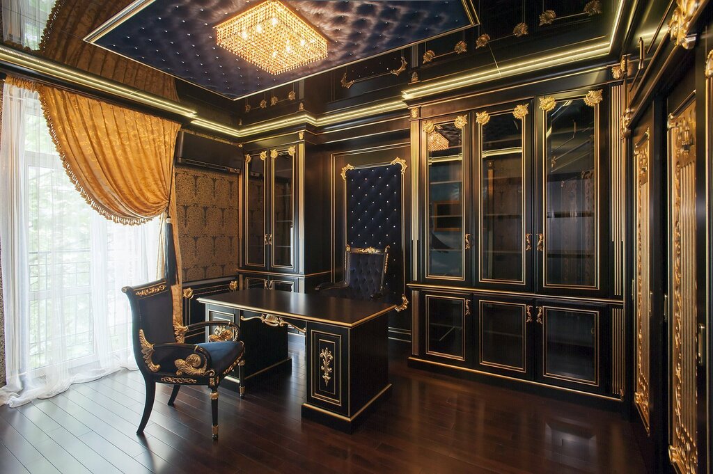 A baroque-style office