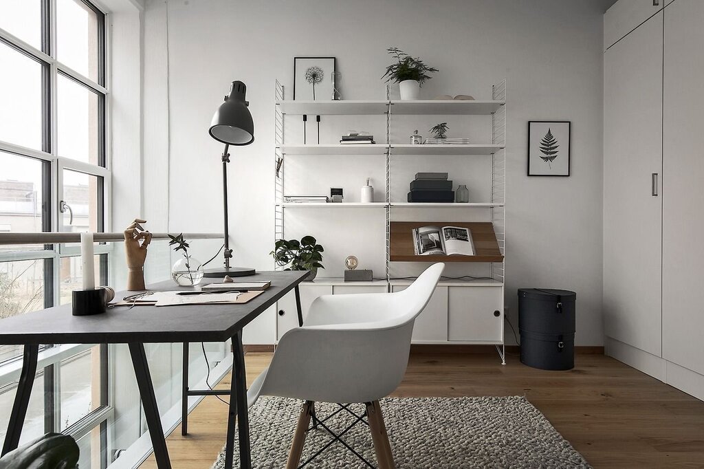 Scandinavian-style office 15 фото