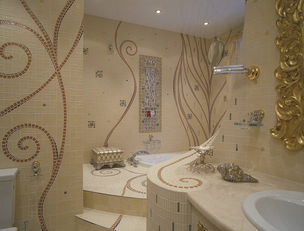 Mosaic tile for the bathroom