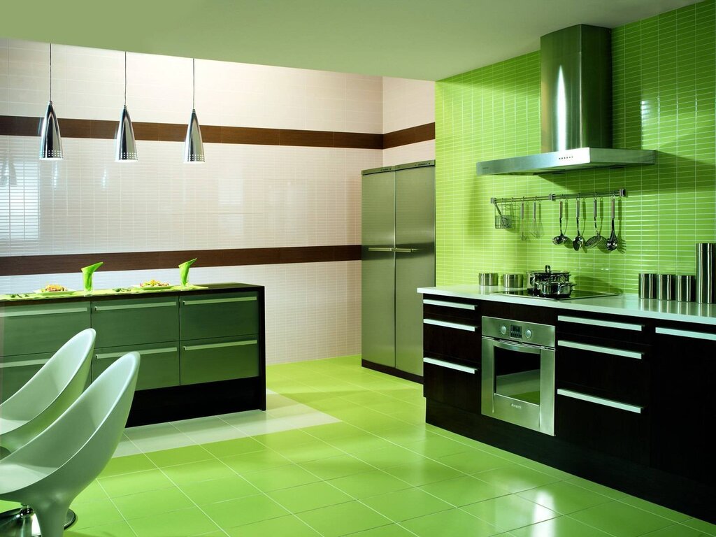 Ceramic tiles for the kitchen