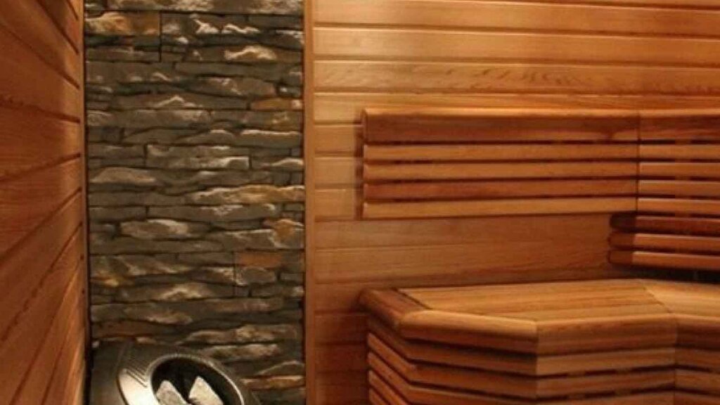 Stone for sauna decoration