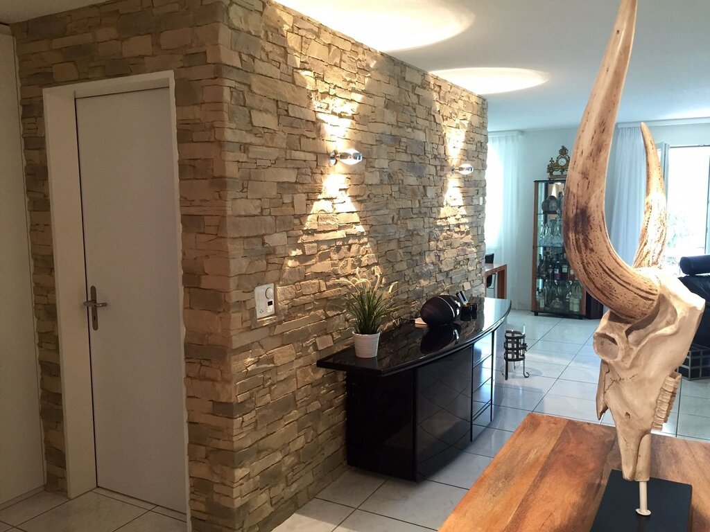 Stone for interior wall finishing