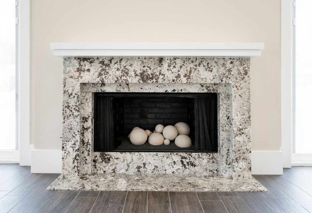 Marble fireplace 27 фото