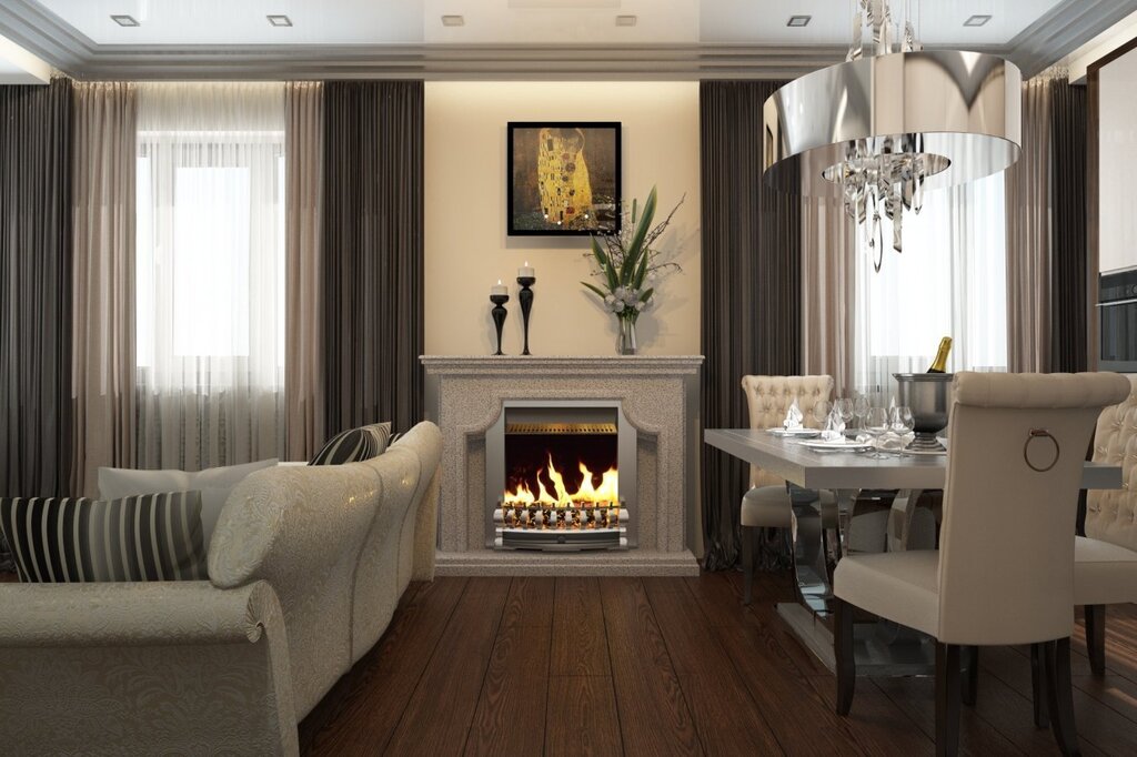 Art Deco style fireplace