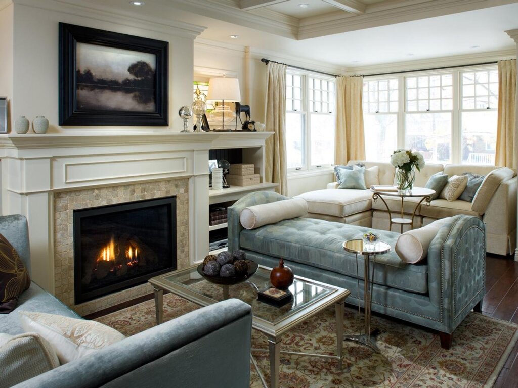 Fireplace area