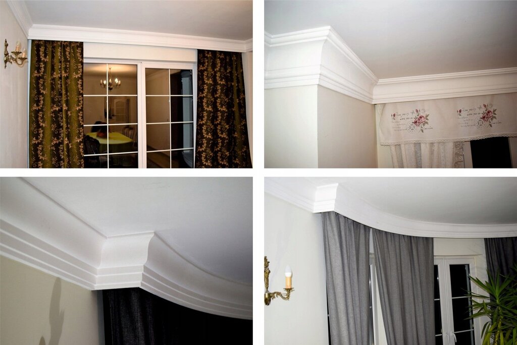 Cornice with a blend in the interior