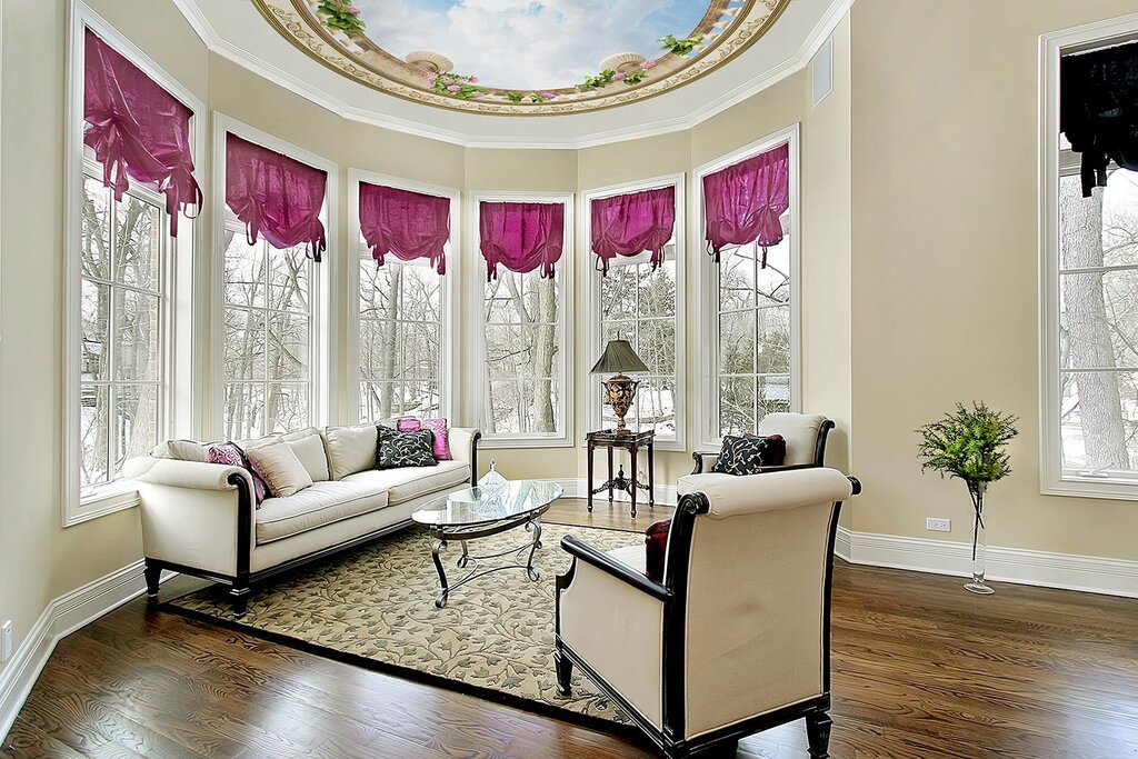 Cornices for panoramic windows