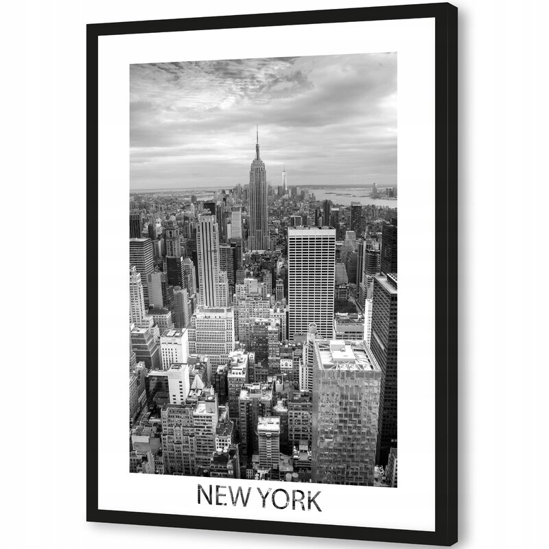 Painting of New York on the wall