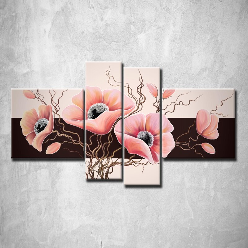 Triptych paintings for the wall