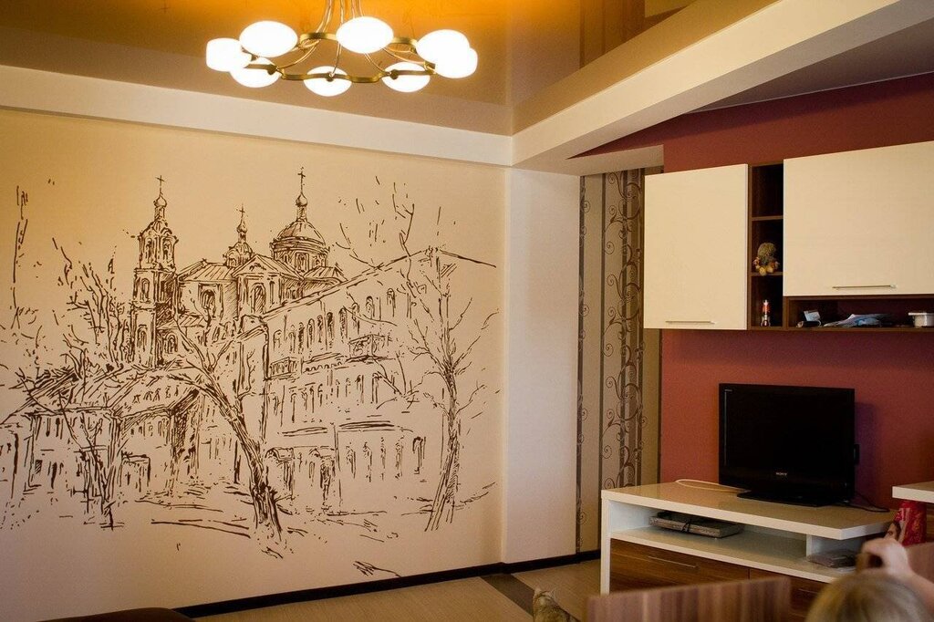 Drawings with a single line in the interior