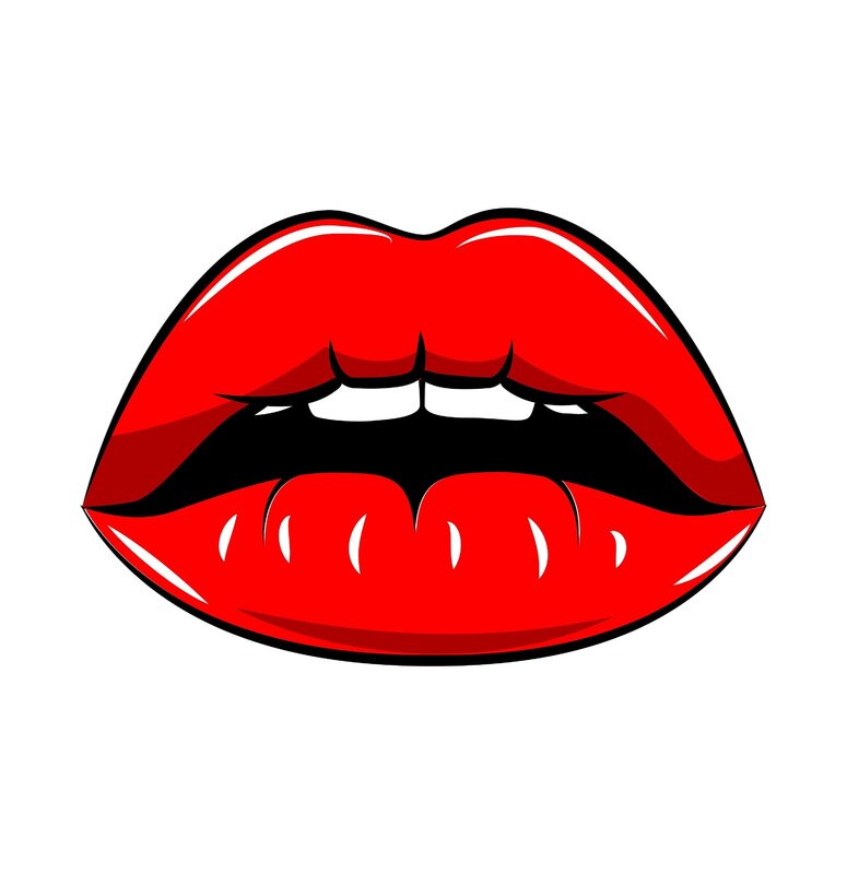 Drawn lips pictures