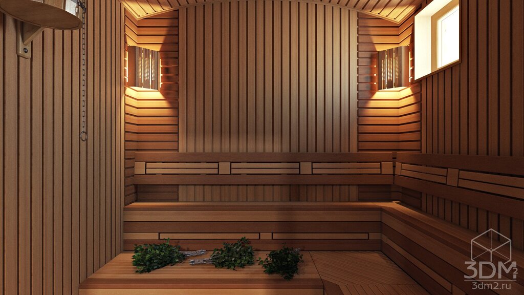 Cedar for the steam room in the sauna