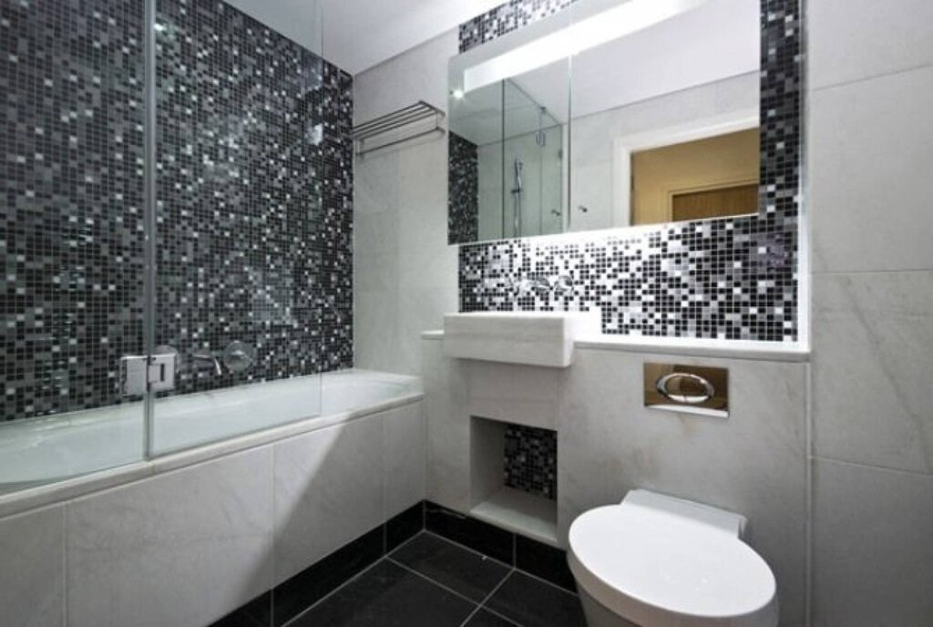 Ceramic mosaic for the bathroom