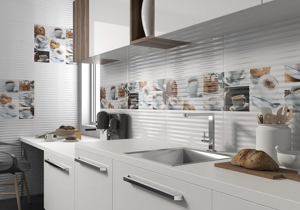 Ceramic tiles for the kitchen