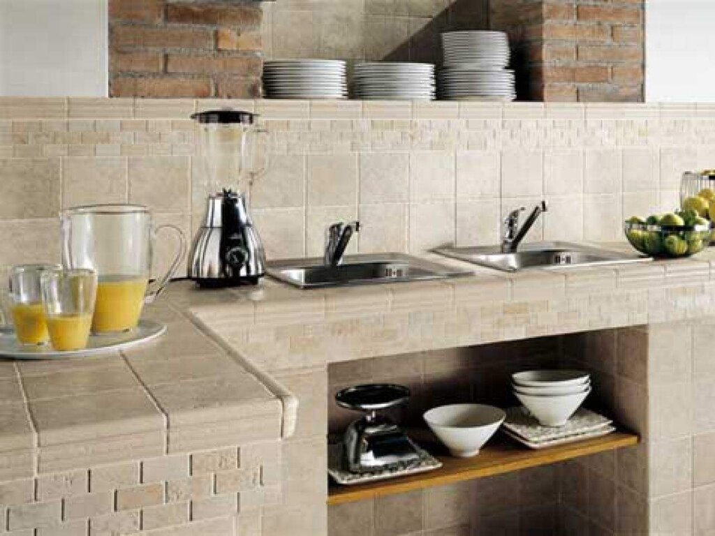 Ceramic tile for countertop