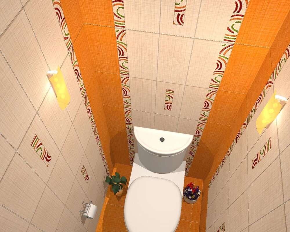 Ceramic tiles for the toilet