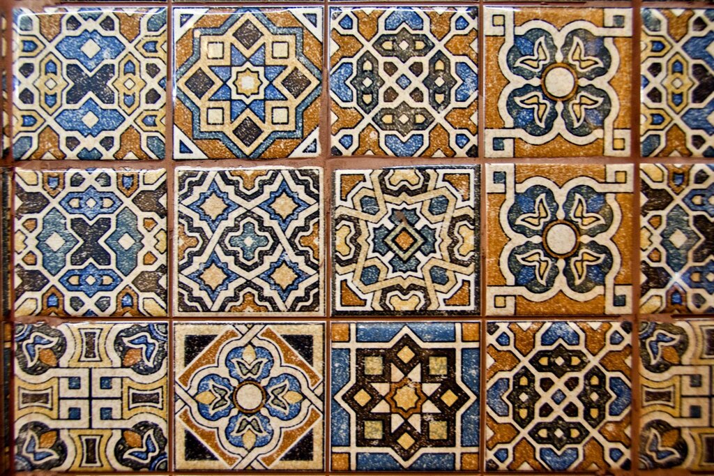 Moroccan-style ceramic tiles